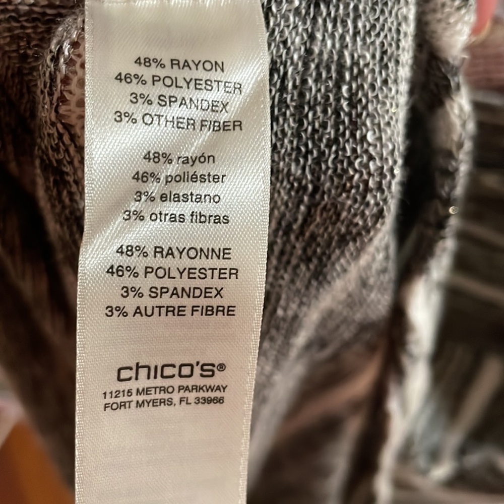 Chico’s Shimmery Sweater, Size 3 (XL/16) - Picture 5 of 5